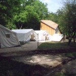 Diósvölgyi telepített sátortábor.